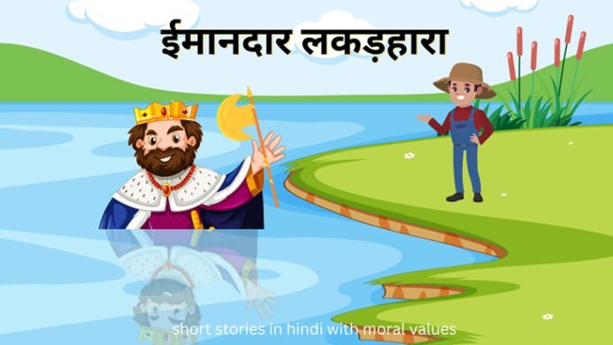 ईमानदार लकड़हारा short stories in hindi with moral values