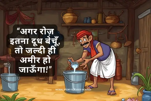 लालची दूधवाला | Lalachi Doodhwala Moral Story for Kids 