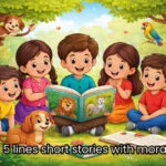 5 lines short stories with moral